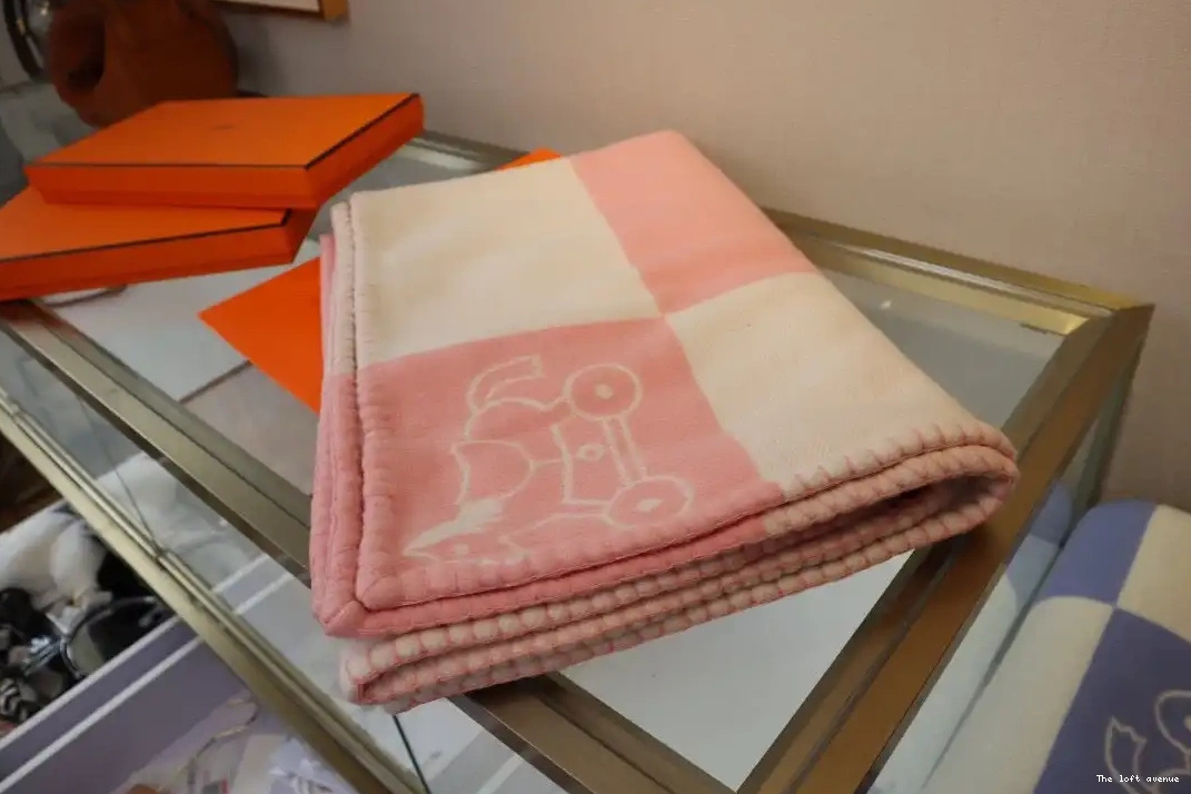 THROW HERMES BABY BLANKET WOOL ADADA AVALON 0702